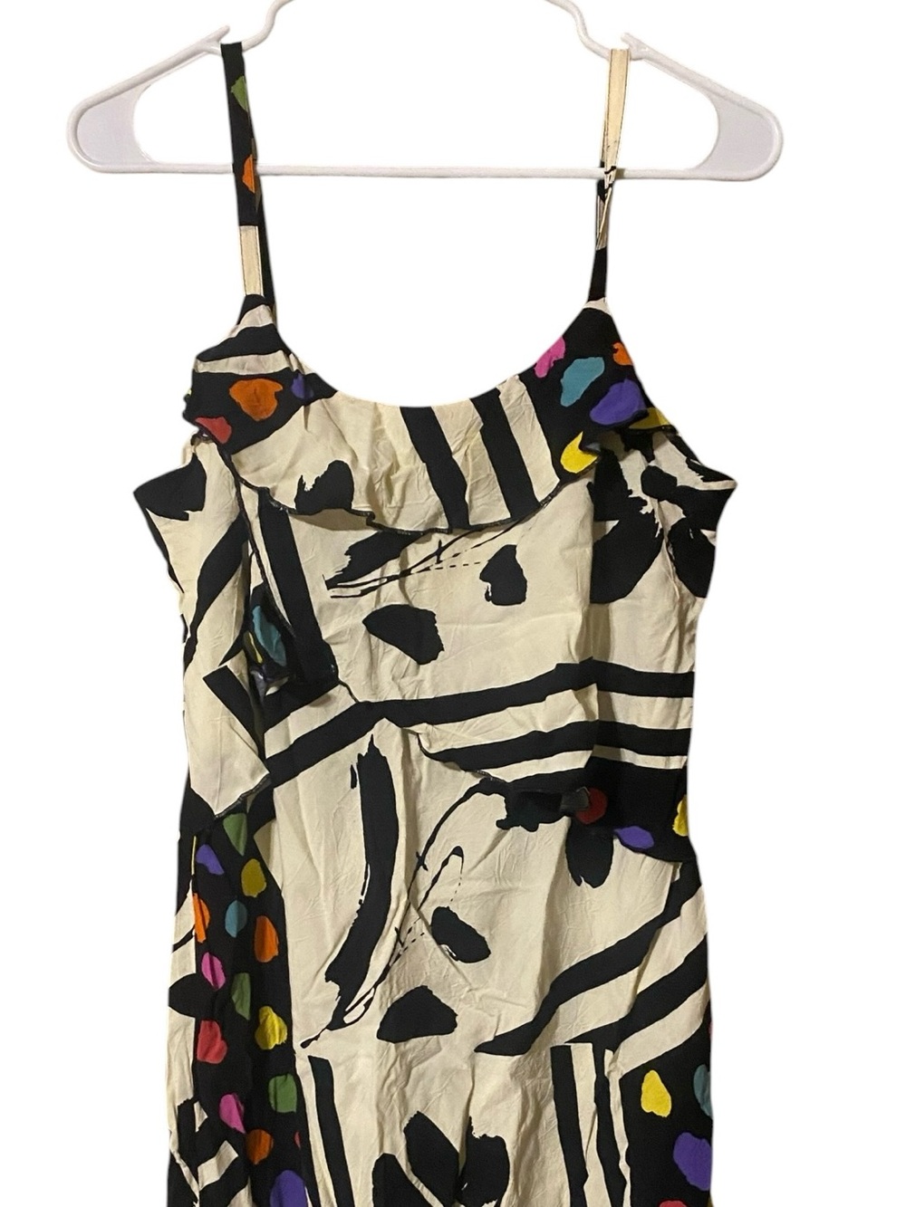 VINTAGE Y2K Jams World Mini Dress Large Abstract Artsy Colorful 90’s Hawaii USA - Picture 16 of 16
